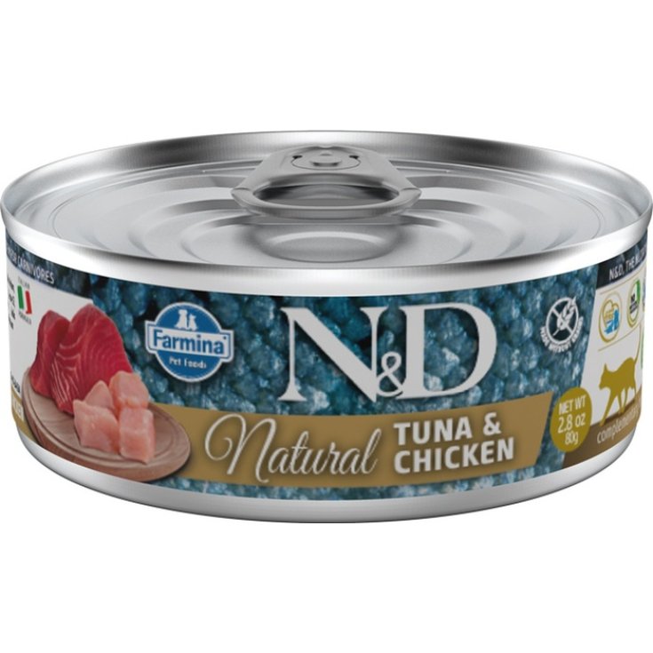 N&D CAT NATURAL TUNA&CHICKE80G