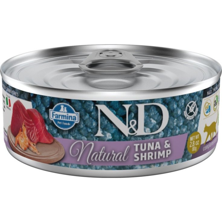 N&D CAT NATURAL TUNA&SHRIMP80G