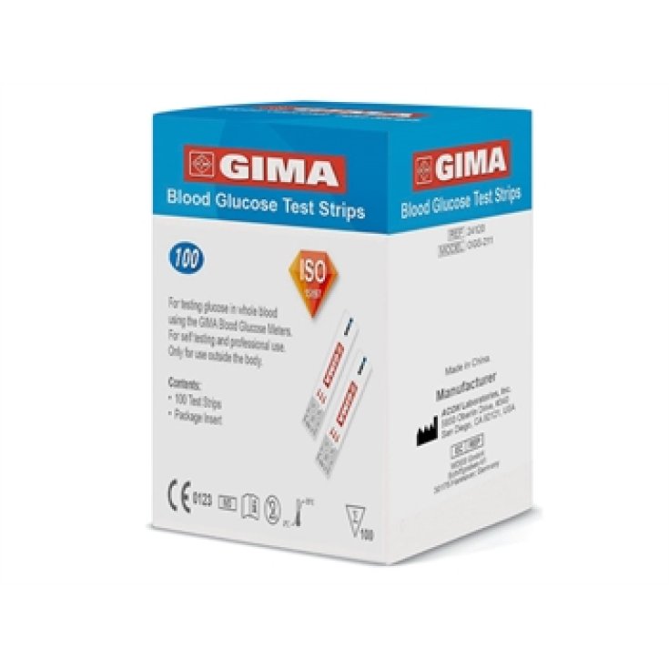 STRISCE GLICEM GLUCOM GIMA100P