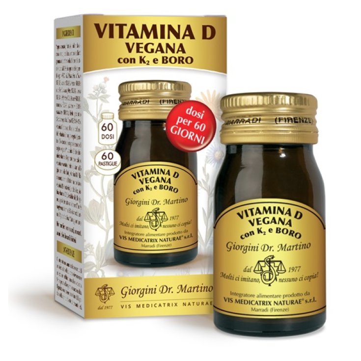 VEGAN VITAMIN D K2+BORO60PAS