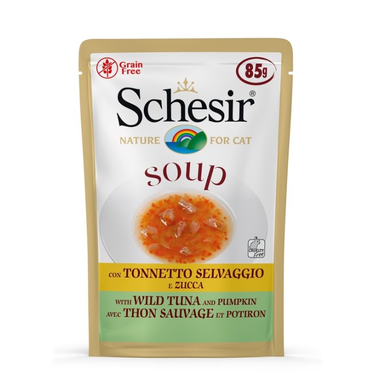 SCHESIR CAT SOUP TON PUMPKIN 85G