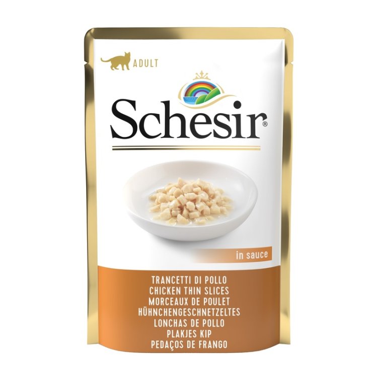 SCHESIR CAT CHICKEN SLICED 85G