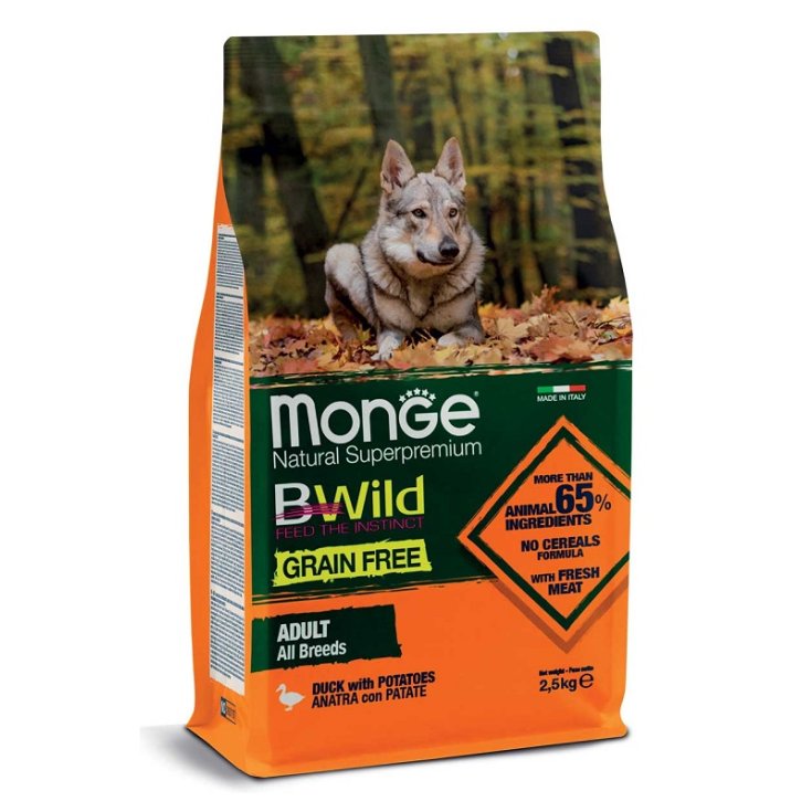 MONGE BWILD GF DUCK-PAT2,5KG