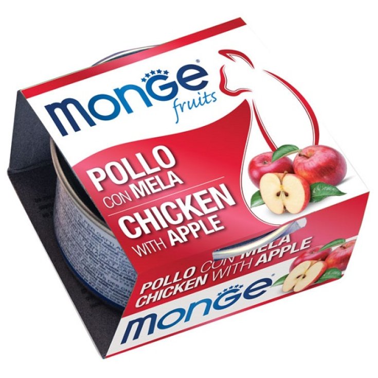 MONGE FRUITS CHICKEN WITH APPLE 80G