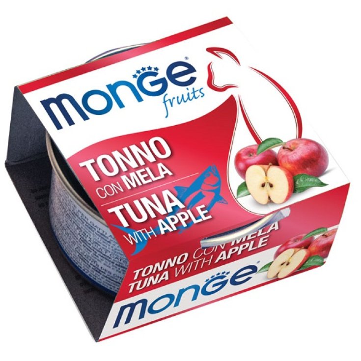 MONGE FRUITS TUNA WITH APPLE 80G