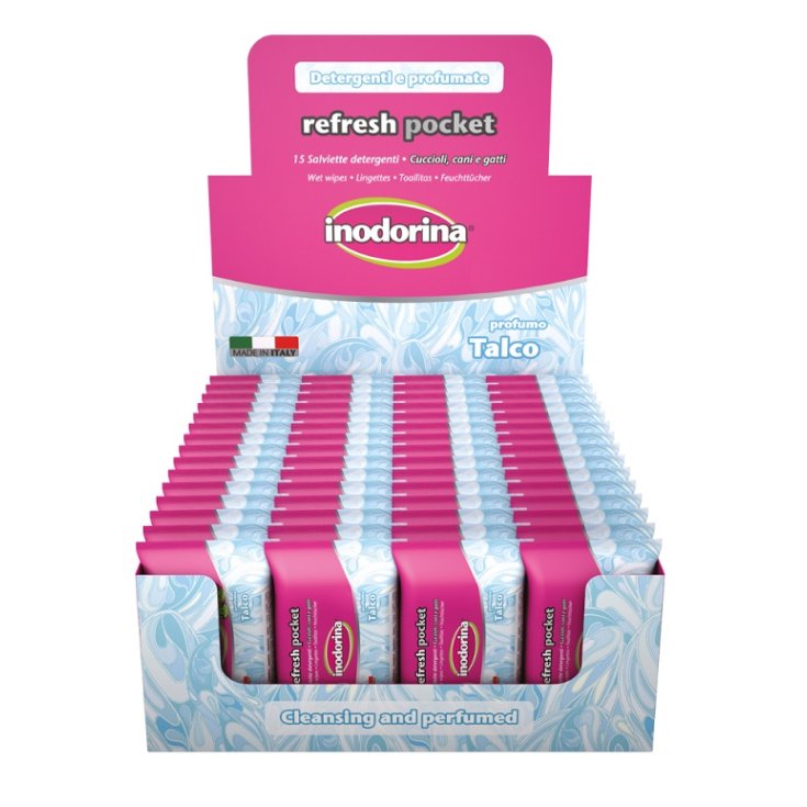 ODORLESS TALC POCKET WIPES