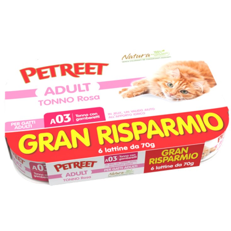 PETREET PINK TUNA WITH GAM 6X70G