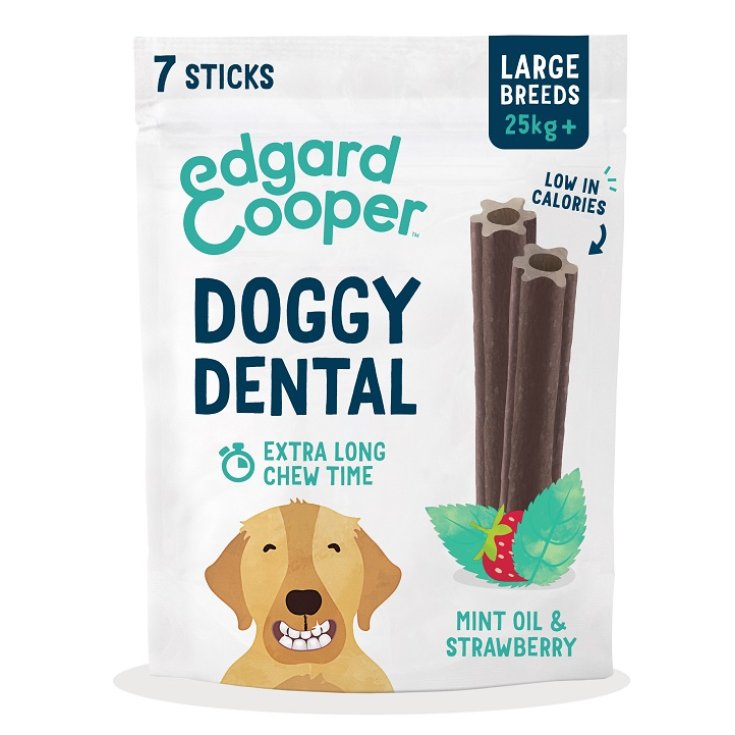 E&C DOG DENTAL STRAWBER/MINT L