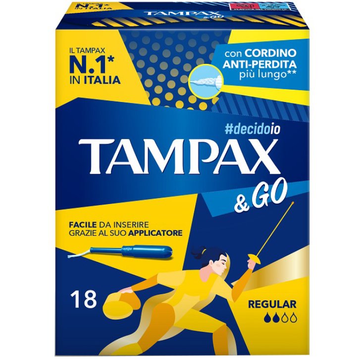Tampax & Go Regular 18 Pezzi