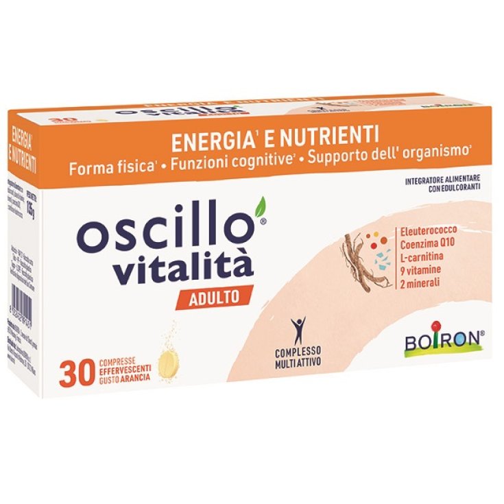 Boiron Oscillo Vitalit&agrave; Adulti, Integratore Energizzante con 30 Compresse