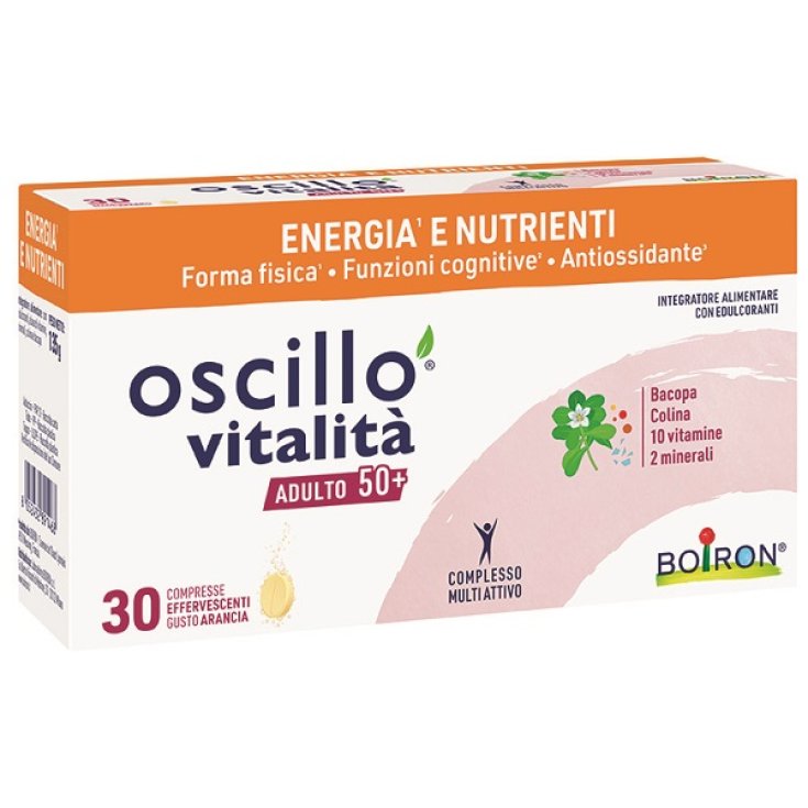 Boiron Oscillo Vitalit&agrave; 50+ Integratore Energia, Vitalit&agrave; e Memoria - 30 Compresse