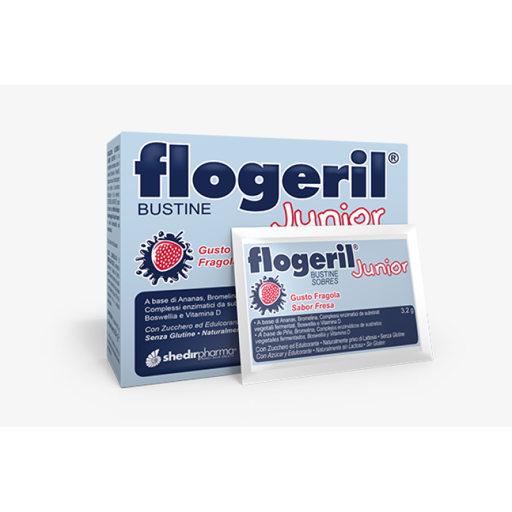 Flogeril® Junior Strawberry Taste ShedirPharma® 20 Sachets