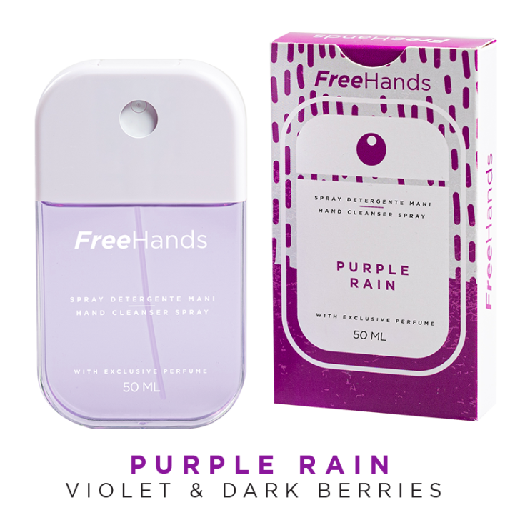 FreeHands Purple Rain Fragrance Hand Cleanser Spray 50ml