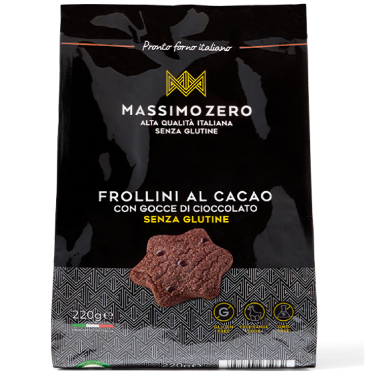 Cocoa Shortbread With Chocolate Drops MASSIMO ZERO 220g