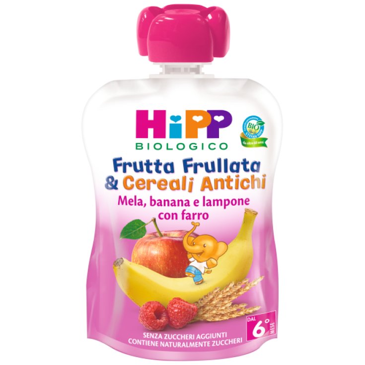 HiPP Fruit Smoothie & Ancient Cereals Apple Banana Raspberry 90g