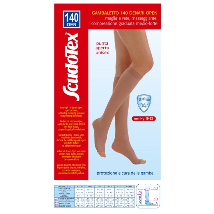 Knee-high 140 Open ScudoTex Skin Size 2