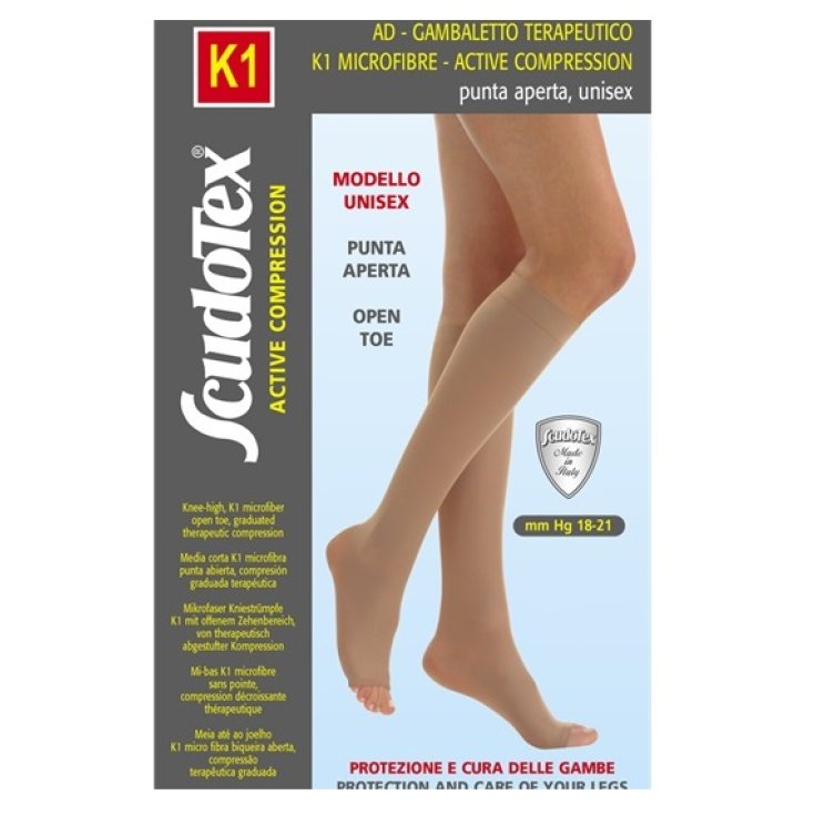 K1 Knee-high Microfiber Open Toe ScudoTex Beige Size 3
