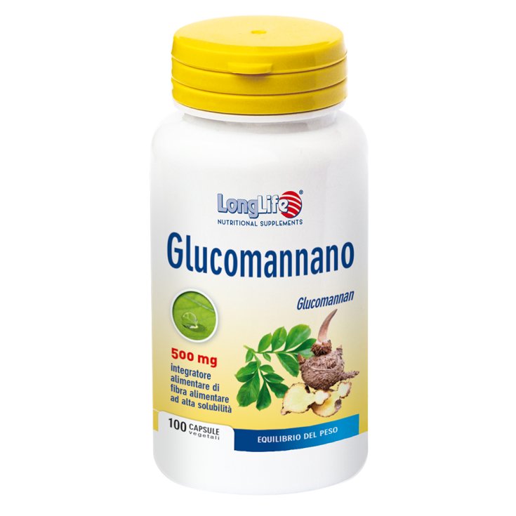 Glucomannan 500mg LongLife 100 Vegetarian Capsules