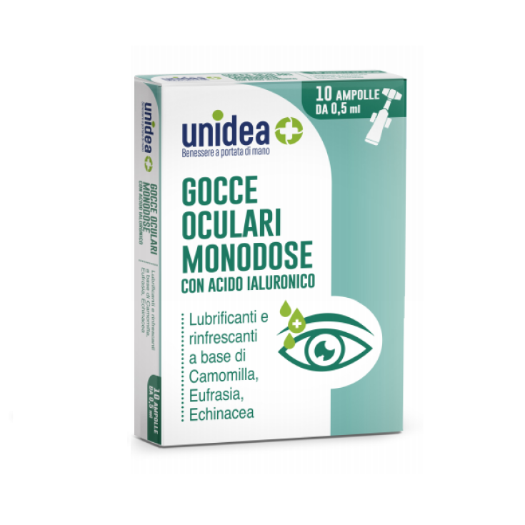 SINGLE-DOSE EYE DROPS unidea 10 Ampoules