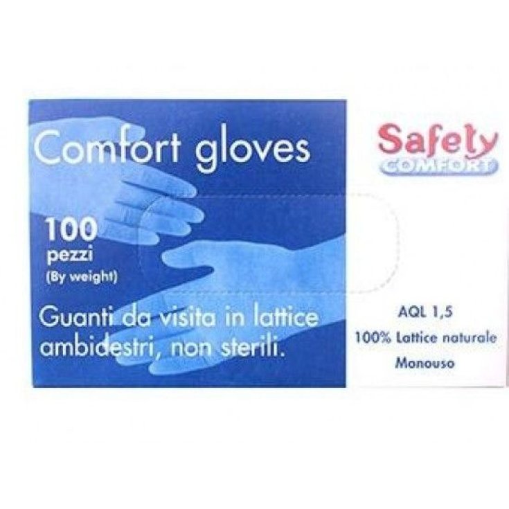 Safety Starch-Free Latex Visit Glove Size 7 100 Pieces