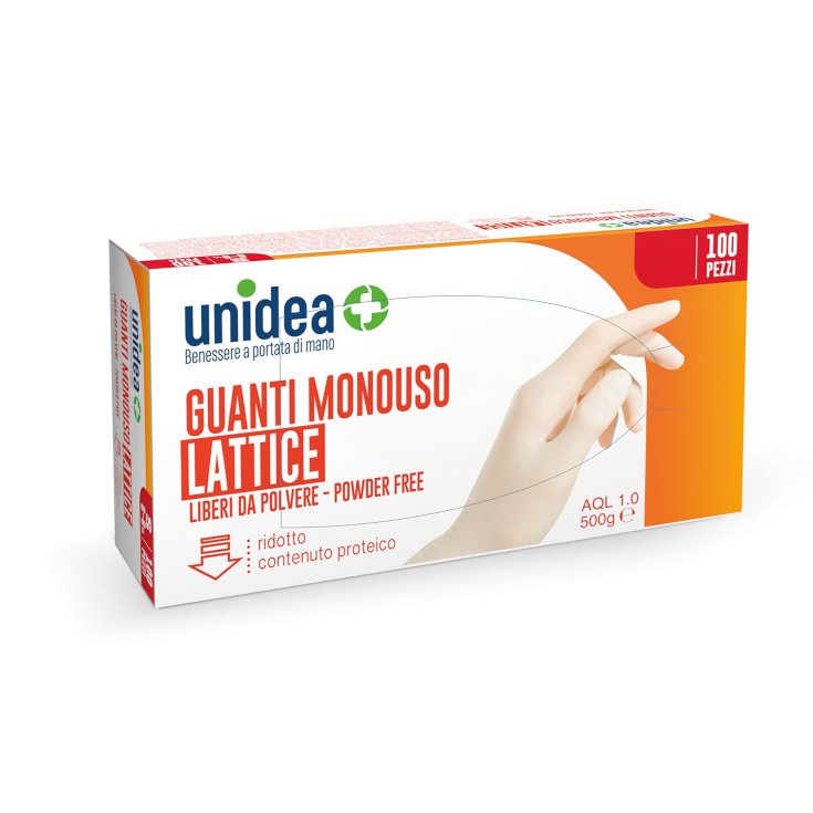 LATEX GLOVES unidea Measure M 100 Pieces