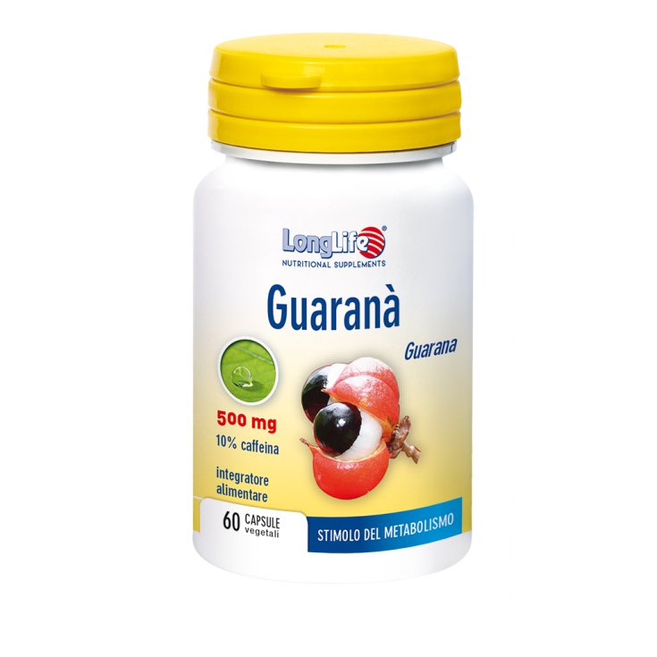 Guarana 500mg LongLife 60 Vegetarian Capsules