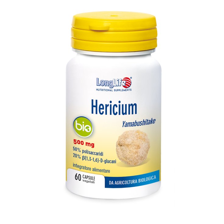 Hericium Bio 500mg LongLife 60 Vegetarian Capsules