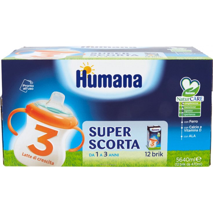 Humana 3 Growth Milk 12 Brick Of 470ml