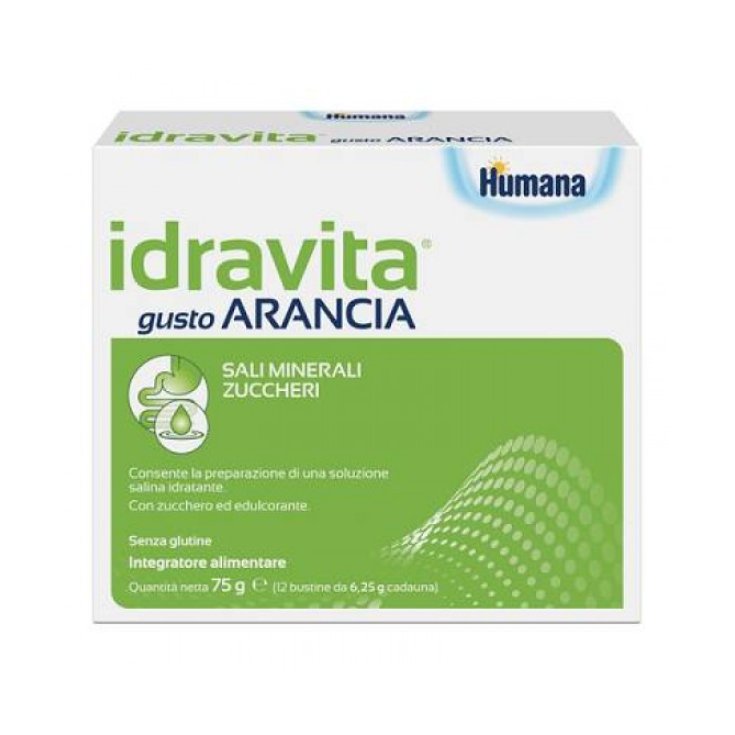 Idravita Humana 12 Sachets Orange Taste.