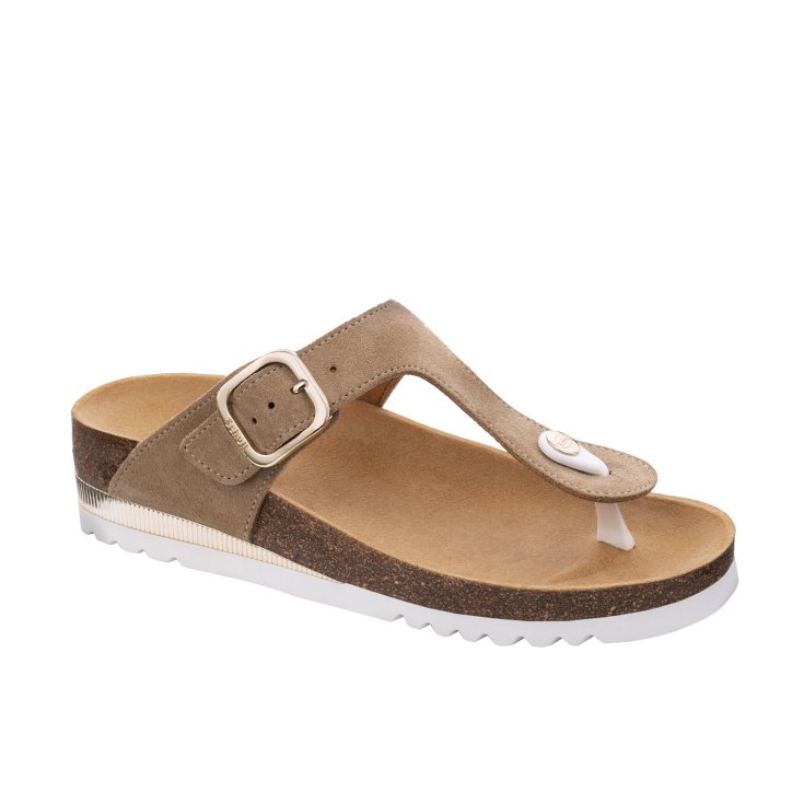 Ilary SS 1 Scholl® Bioprint® Beige Woman Flip Flops Size 37