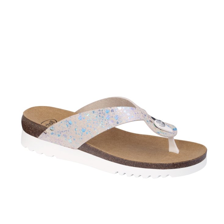 Kenna Scholl® Women's Flip Flops Bioprint® White Size 40 Kenna Scholl® Women's Flip Flops Bioprint® White Size 40