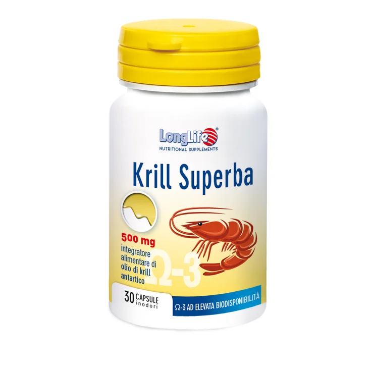 Krill Superba 500mg LongLife 30 Capsules Odorless