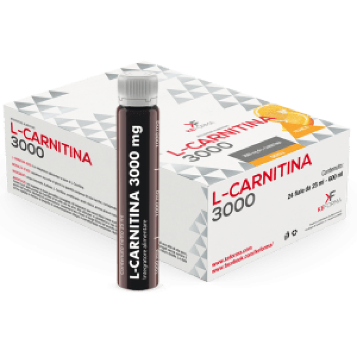 L-CARNITINE 3000 KeForma by Aqua Viva 24 Vials Of 25ml Orange