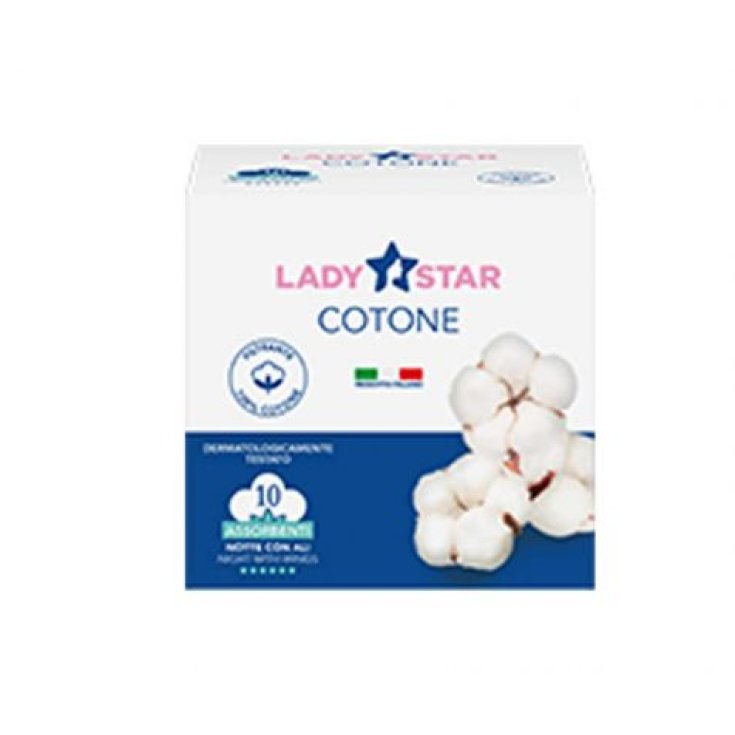 LadyStar Cotton Farvima Care 10 Night Absorbents