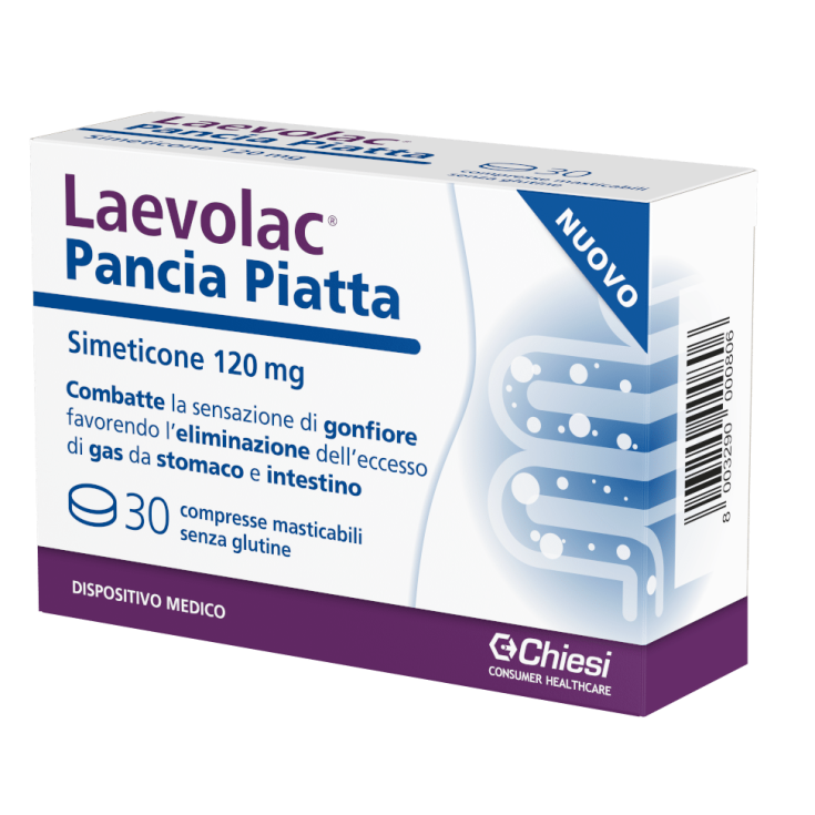 Laevolac® Flat Belly Chiesi 30 Chewable Tablets