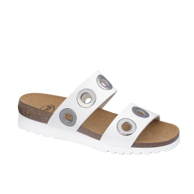 Lara Scholl® White Bioprint® Woman Sandal Size 39