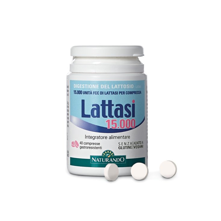 Lactase 15,000 Naturando 40 gastro-resistant tablets
