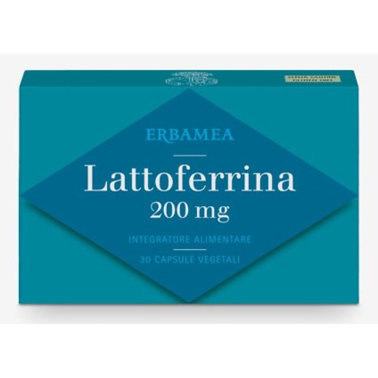 Lactoferrin 200mg Erbamea 20 Vegetarian Capsules Lactoferrin 200mg Erbamea 20 Vegetarian Capsules