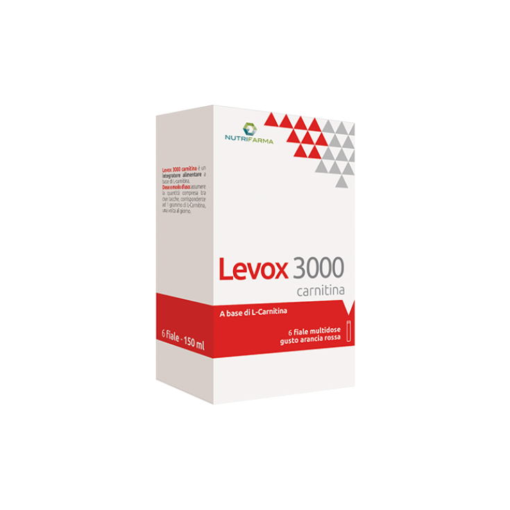 Levox 3000 Carnitine NutriFarma by Aqua Viva 6 Blood Orange Vials
