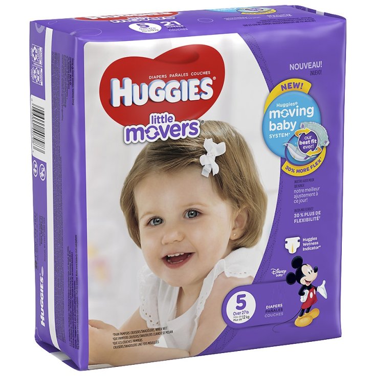 Little Movers Diaper Pants Huggies® Diapers 14 Diapers Size 5