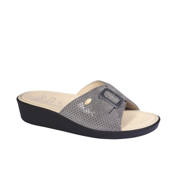 Mango Scholl® Women's Gray Memory Cushion® Slipper Size 37