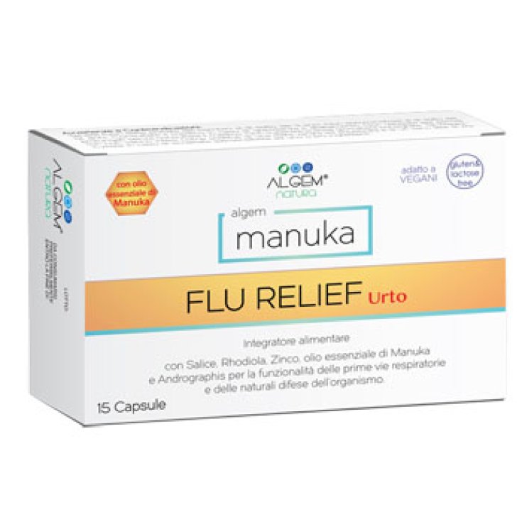 Manuka Flu Relief Shock Algem 15 Capsules
