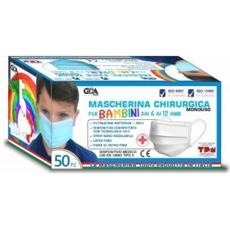 Gda Children's Surgical Mask 50 Pieces