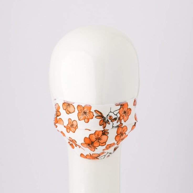 Mask Orange Flower Gold Line Carillo Kit 2 Masks