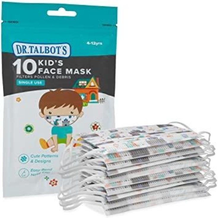 Children's Masks Dr. Talbot 10 Disposable Masks Light Blue