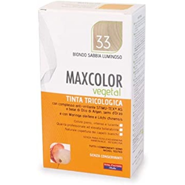 Maxcolor Vegetal Vital Factors Shade 33 Bright Sand Blonde