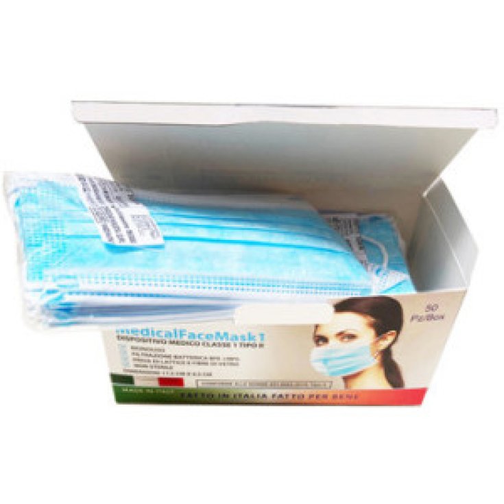 Medical Face Mask 1 Square 50 Disposable Masks