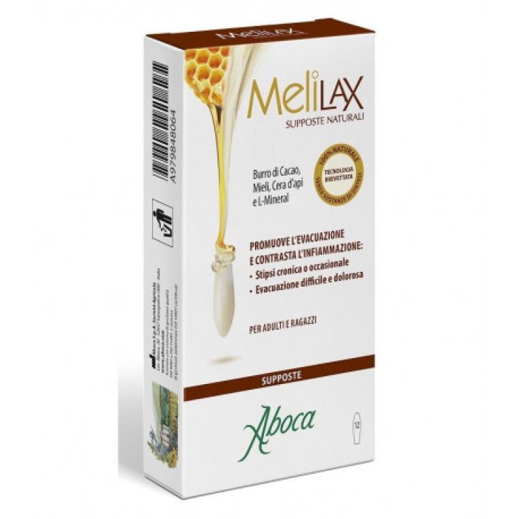 Melilax Aboca 12 Natural Suppositories