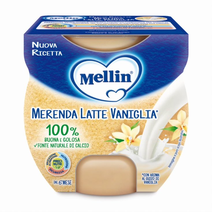 Snack Milk Vanilla Mellin 2x100g