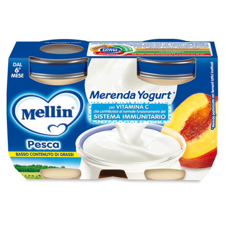 Snack Yogurt Peach Mellin 2x120g